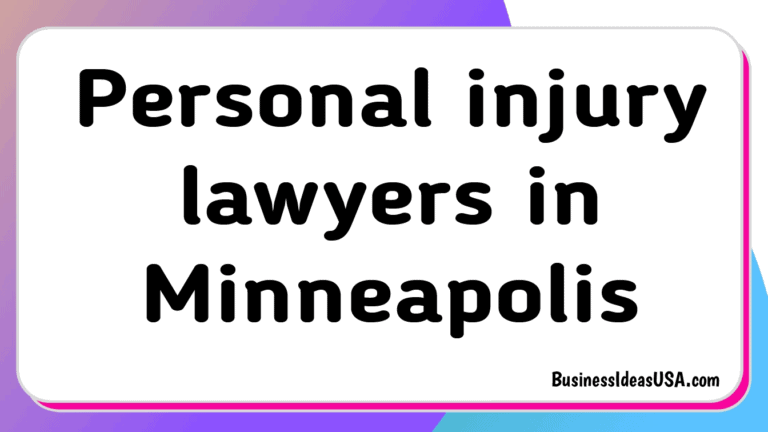 Personal injury lawyers Minneapolis