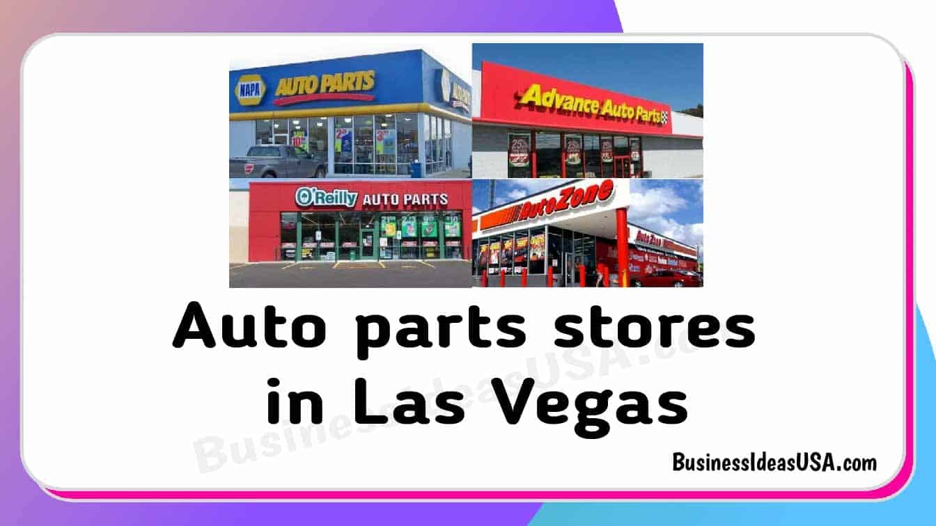 Auto parts stores in Las Vegas Nevada nv